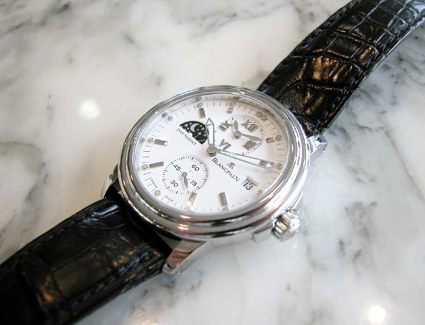 ブランパン レマン ダブルタイムゾーン 腕時計 時計 ステンレススチール 2160-1130-71 自動巻き メンズ 1年保証 Blancpain  ブランパン
